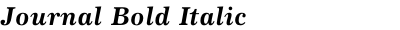 Journal Bold Italic